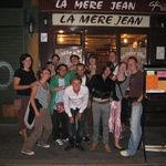 Outside the restaurant. Awesome meal.