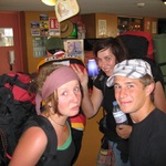 Saying goodbye to the Germans - Kristin and Romy.