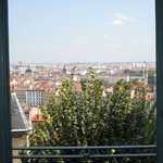 The view from the youth hostel window. Stunning.
