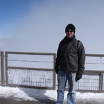 Photographic backdrop of blue & cloud