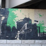 Impressive under the bridge graffiti. 