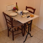 Dinner for two in Rue Du Guesclin.