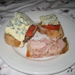 Tom's typical Lyonaise lunch.