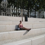 Our riverside lunch spot.