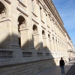 The Grande Opera house with a tourist for decoration