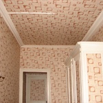 Wallpaper on the ceiling, I just had to document it!