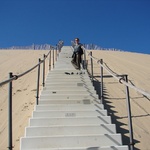 Taking the stairs on the way up