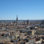 Gateway and church in distance