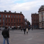 The large square where market day is held on Wednesdays