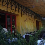 Cafe Terrace at night scene