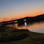 A beautiful sunset on the Rhone River