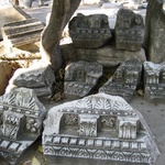 Pieces of the theatre lay in ruins for all to see.