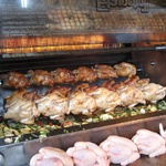 Mmmmm. Rotisserie chickens on the go!