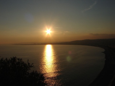 The sunset was worth the walk up
