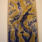 Yves Kline painted naked women and smudged them on this canvas. Ingenious?