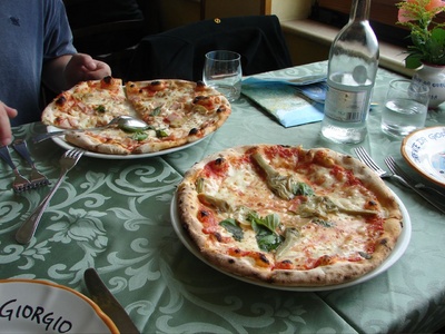 Pizza with a view