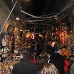 Christmas lane at night time