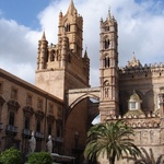 The cathedrals Catalan-Gothic style towers were impressive