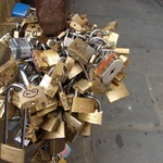 Strange locks with messages about loved ones