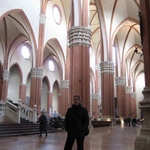 The inside of the cathedral was plain, but rather interesting.