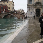 Overflowing canal onto the square