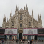 First thing you see when you exit the metro - Milan Duomo Cathedral