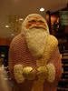The largest santa in the world made of little chocolate santas.