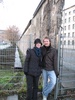 Us, standing next to the part of the Wall still standing.