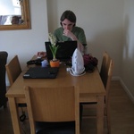 Lauren's bro Steven hard at work