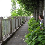 Looking out from Montepulciano