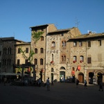 The sun goes down on San Gimignano