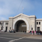 Just one of the pier gates along the waterfront