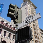 Post St became the sign we were nearly home