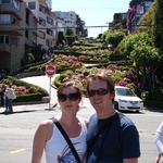 The flowery Lombard section of the street