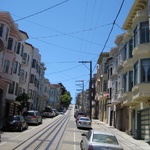 Nothing but blue sky and pretty houses