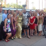 The wedding entourage before we head to the chapel.