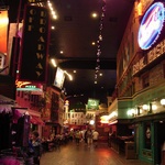 Shopping street inside New York, New York