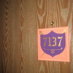 Our room door.