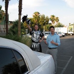 Husband and Best Man saying adieu.