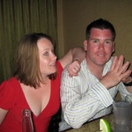Jes and Marcus who was still recovering from his San Fran burn.