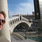 The bridge leading to the Venetian