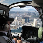Our pilot, with the strip below.