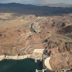 The dam created the largest man-made lake in the US - Lake Mead.