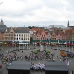 The view from the top of the clock tower. Aka, "In Bruges" clock tower.