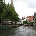 Markets line the side of the canal
