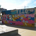 Graffiti or murals? Either way, it deserved a photo.