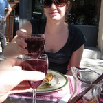 First lunch with our first of many sangrias.