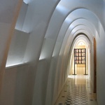 The natural light reflected into this hallway was amazing.