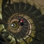 The walk up the Arc de Triomphe