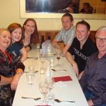 Awaiting desert at the Tinakori Bistro